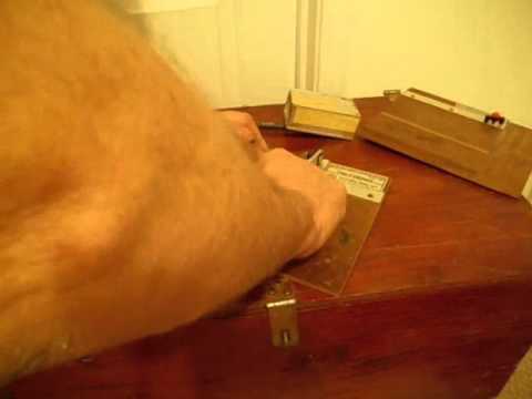 cutting balsa wood straight and square using older tools.wmv