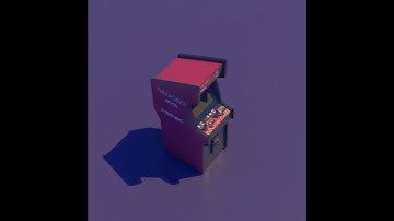 MAYA 2018 Student Model/Animation Neo Geo Cabinet