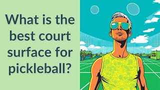 What is the best court surface for pickleball?