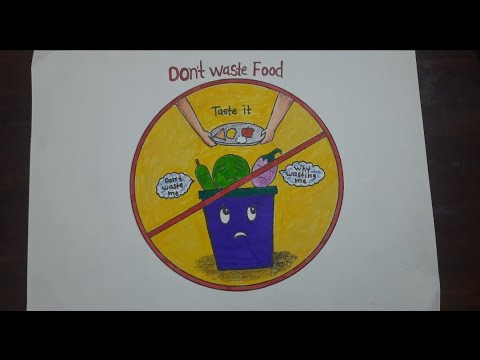 Drawing for |Dont waste food stop food wasting save food