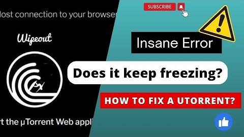 μTorrent (utorrent) web error with quick fix solution || μTorrentweb || Zestful Aura Telugu