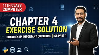 11th Class Computer  | Chapter 4 Exercise Solution | Short Questions | ICS Part 1 Chapter 4 
