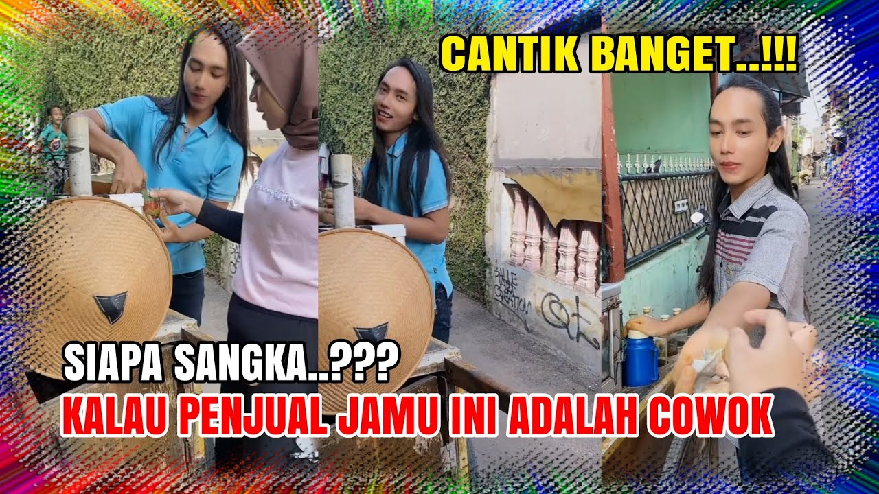Cowok Cantik Penjual Jamu Viral di Media Sosial | Pria Cantik Ini Bikin Salfok