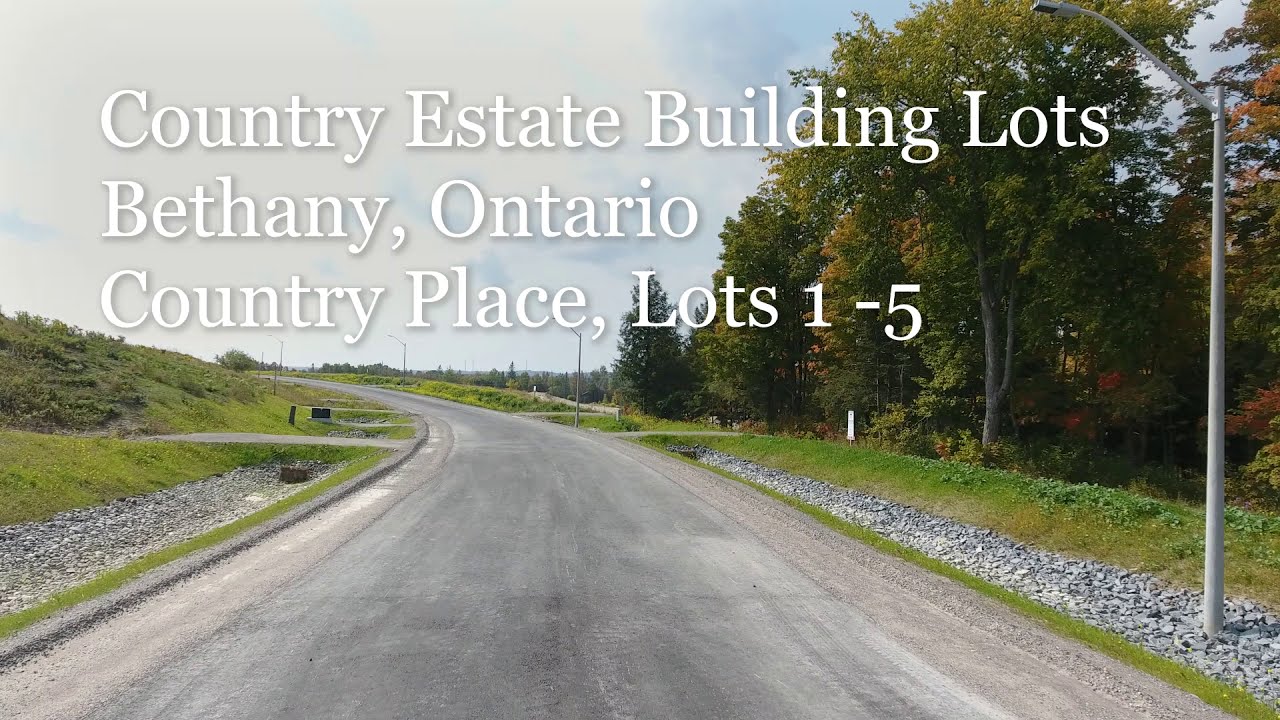 Country Estate Building Lots located in Bethany, Ontario. Close To Hwy