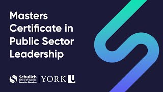 Masters Certificate in Public Sector Leadership