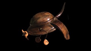 Wood Turning #120 Makers Care UFO Plane