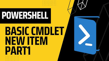 Basic cmdlet New Item Part1(PowerShell)