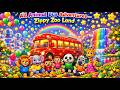 Animals Different Bus Ride Adventure🚌 | Fun Educational Nursery Rhyme for Kids | Learn Vehicles Song