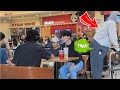 Fat Old Man Farts On People While They Eat at the Mall!!