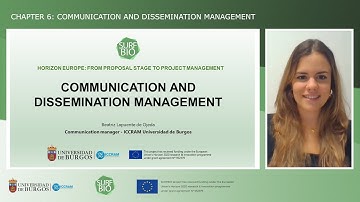 Chapter 6: Communication and dissemination management [Horizon Europe]