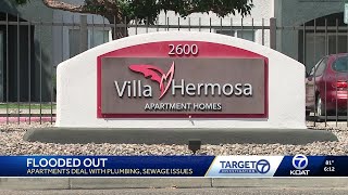 Residents of west side apartment complex say raw sewage flooded their homes