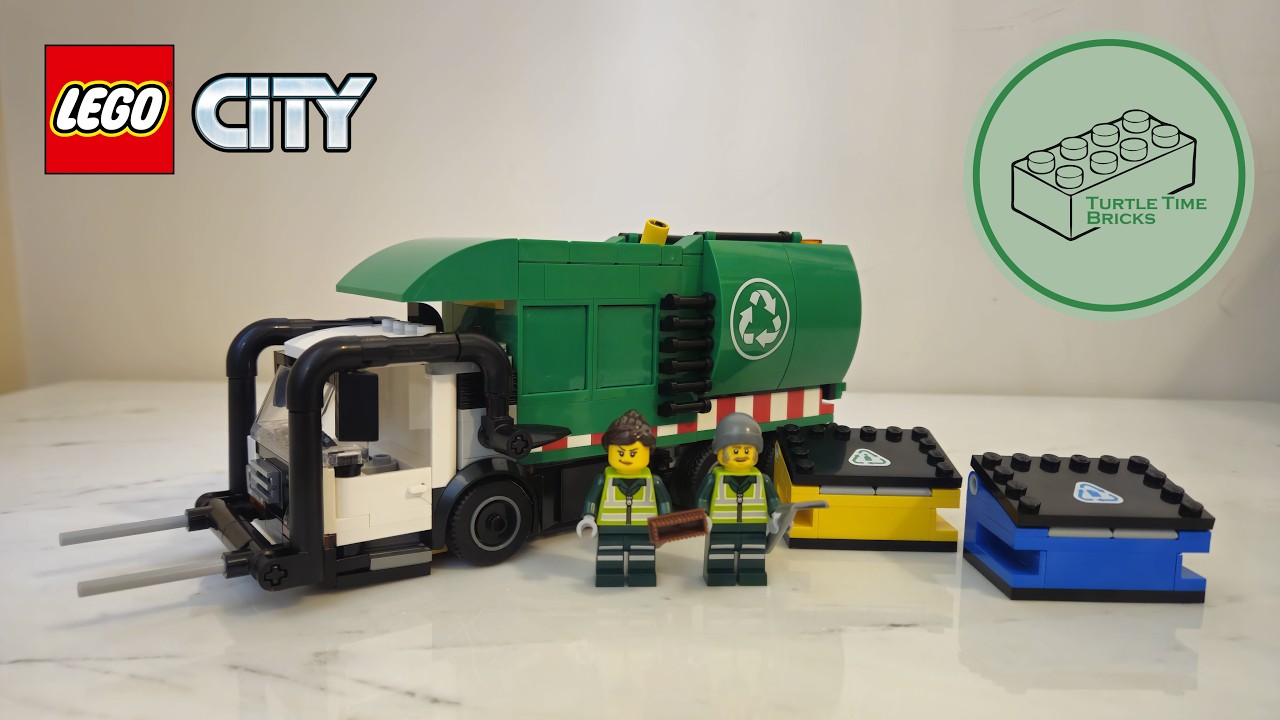 Lego City 60495 Recycling Truck Review - No Stickers, Great Play