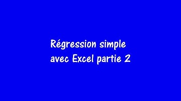 Régression Simple Partie 2 (avec l