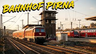 Pirna - Alte Eisenbahnaufnahmen in Pirna - Pirna im Zug der Zeit