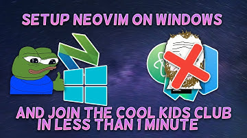 Install NeoVIM on windows the easy wayyyy