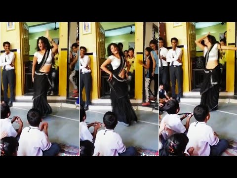 Hot School teacher dancing in front of students