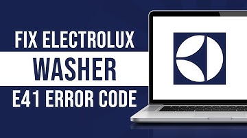 How To Fix Electrolux Washer E41 Error Code (Tutorial)