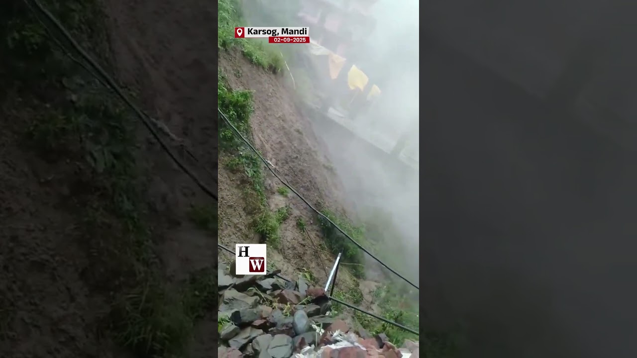 Landslide In Karsog, Mandi