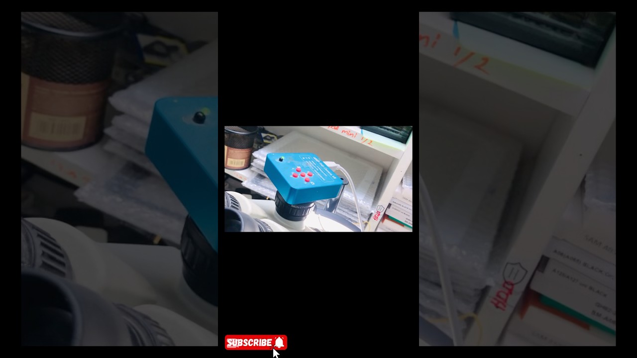 How To Connect Microscopic Camera With Laptop or PC,How To Connect Laptop with HDMI Microscope camra