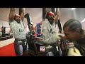 Crazy Derek Chisora Takes Body Shots From David Haye While Hanging On Pull Bar Yelling For USYK!