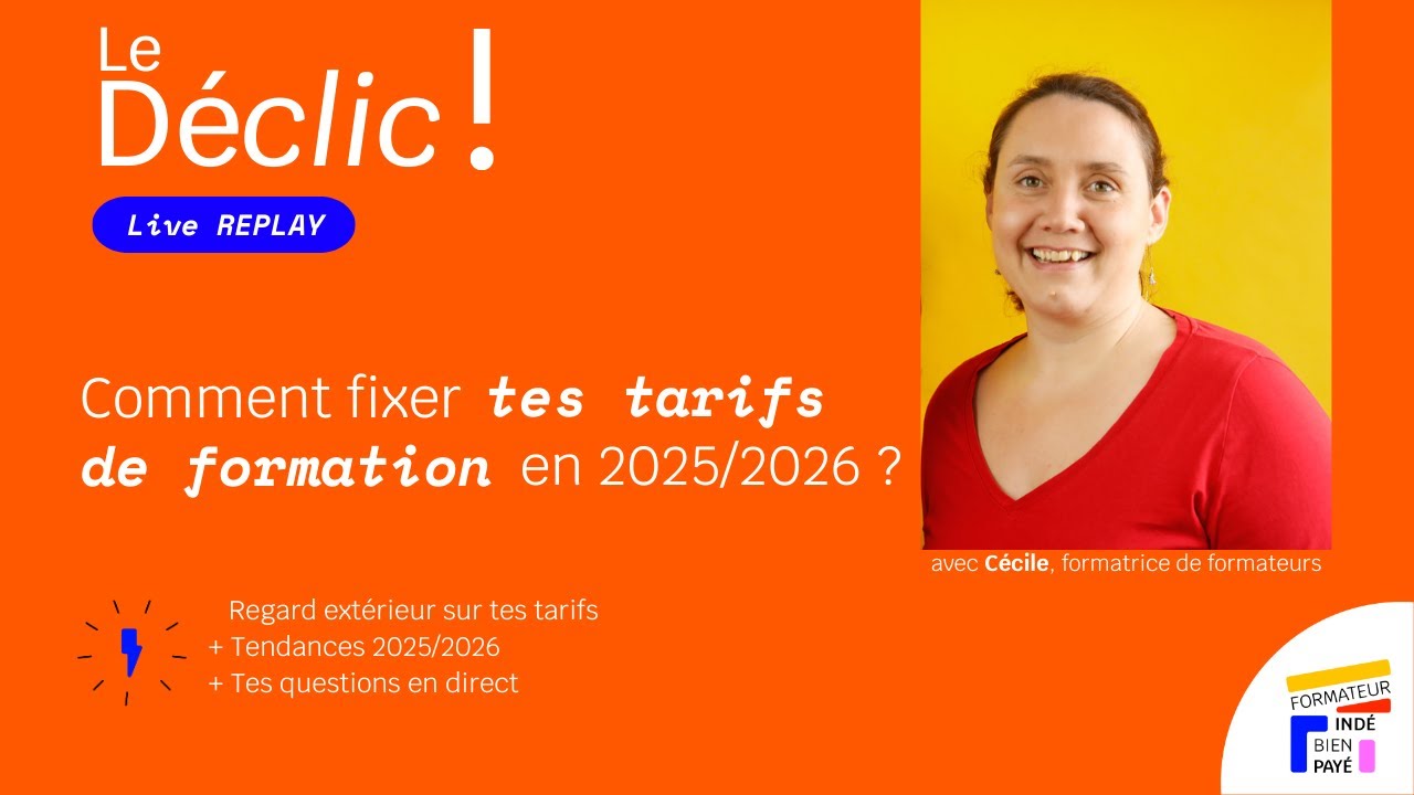 Comment fixer tes tarifs de formation en 2025/2026 ?