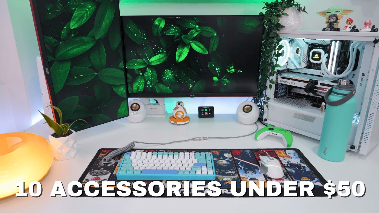 10 Desk Setup Hacks and Accessories under $50! - YouTube