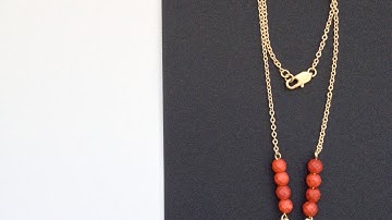 Make a Glam Red and Gold Necklace - DIY Style - Guidecentral