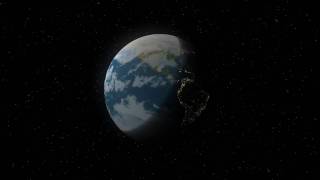 Rotating Earth (day and night)