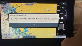 Skapa easy routing med Simrad plotter och C-map karta