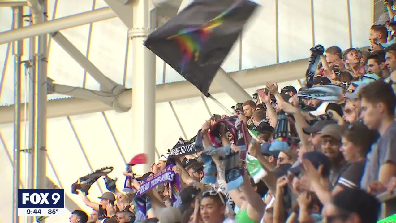 More than 19,000 fans flood Allianz Field for return to full capacity to watch the Loons win | FOX 9