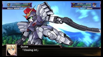 Super Robot Wars X - Gundam Sandrock Custom - All Attacks [English]