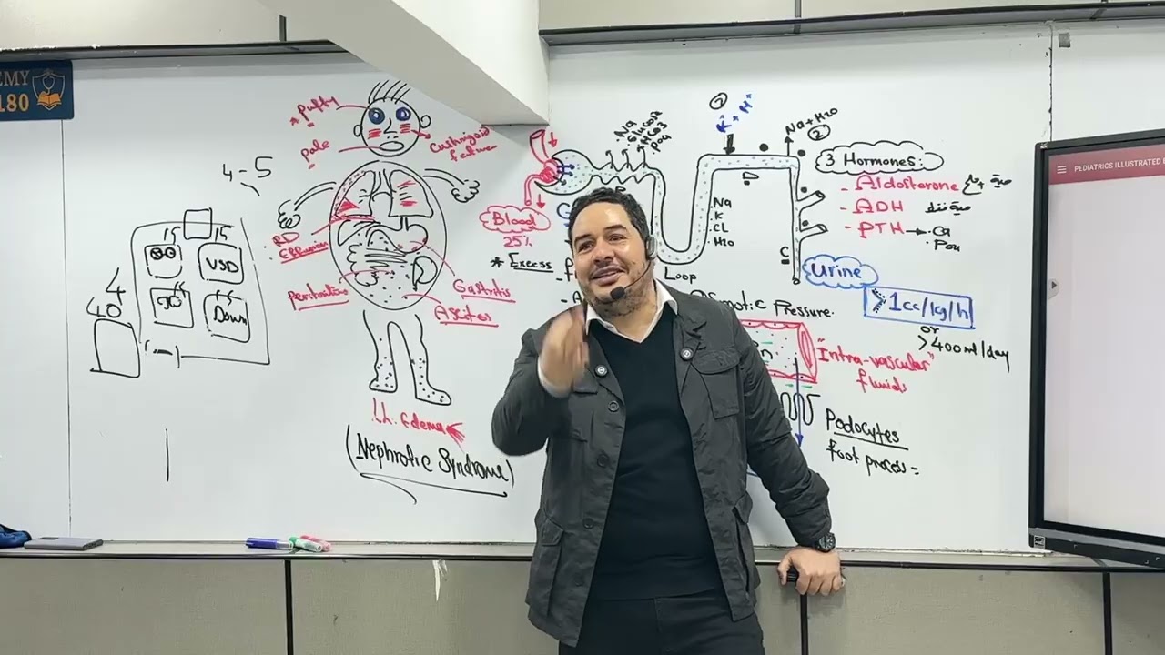 مقدمه راوند الاطفال وتفاصيل الامتحان وتوزيع الدرجااات وشرح موضوع Glomerulonephritis-د.علي القزاز