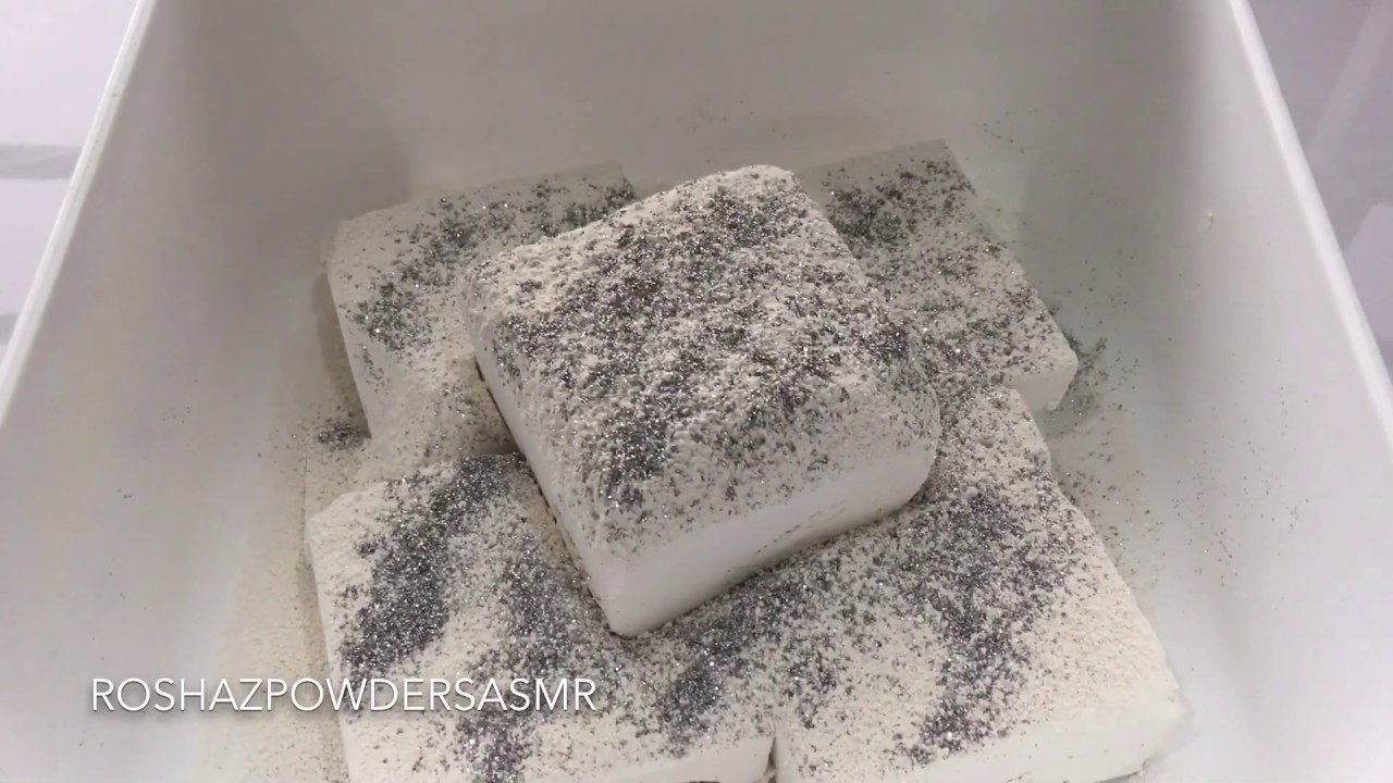 GYM CHALK BLOCKS TOPPED WITH MAGNESIUM CARBONATE ASMR SATISFYING