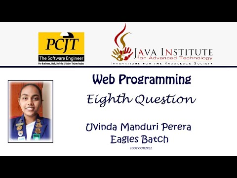 Web Programming - Question 8