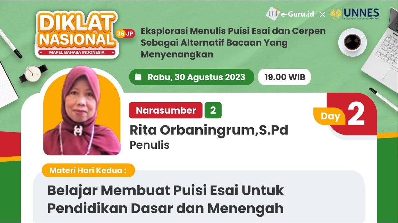 DIKLAT 36JP Mapel Bhs Indonesia #2: Belajar Membuat Puisi Esai Untuk