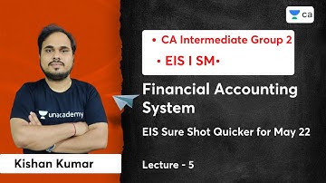 Financial Accounting System | EIS Sure Shot Quicker for May 22 | L5 | Kishan Kumar