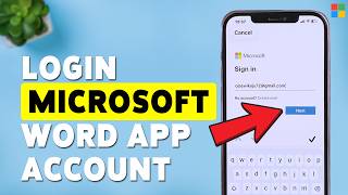 How To Login Microsoft Word App Account | Sign In To Word On Phone 2026