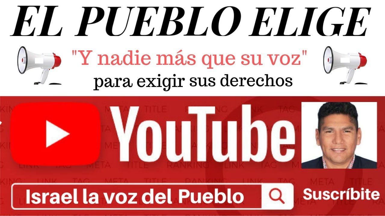 LA VOZ DEL PUEBLO ES LA ÚNICA Y MÁS PODEROSA ARMA EN DEMOCRACIA YouTube