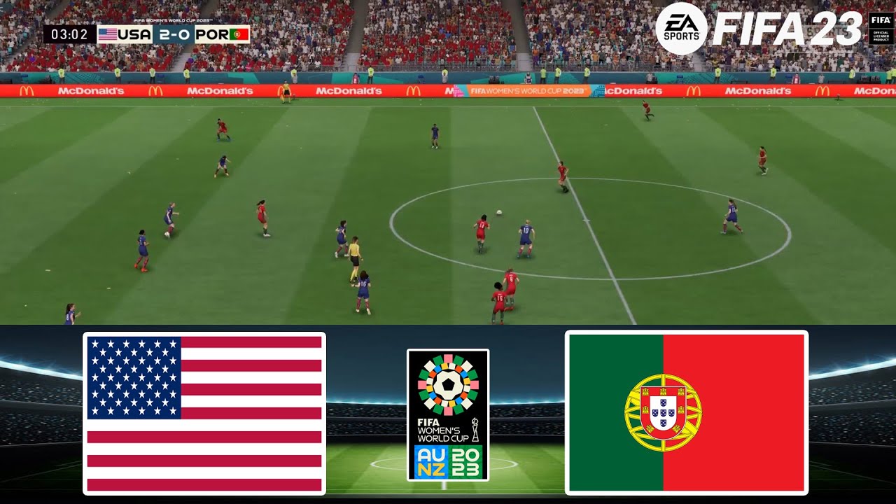 FIFA 23 - USA vs Portugal 16/01/2026 - FIFA Women's World Cup 2023 - Gameplay PS5