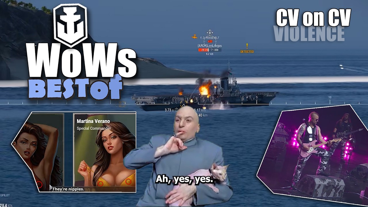 WoWs Best Moments 97 - Manual Secondaries