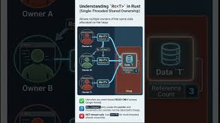 RC Smart Pointer in Rust, Reference Counted data structure #rust #coding #programming