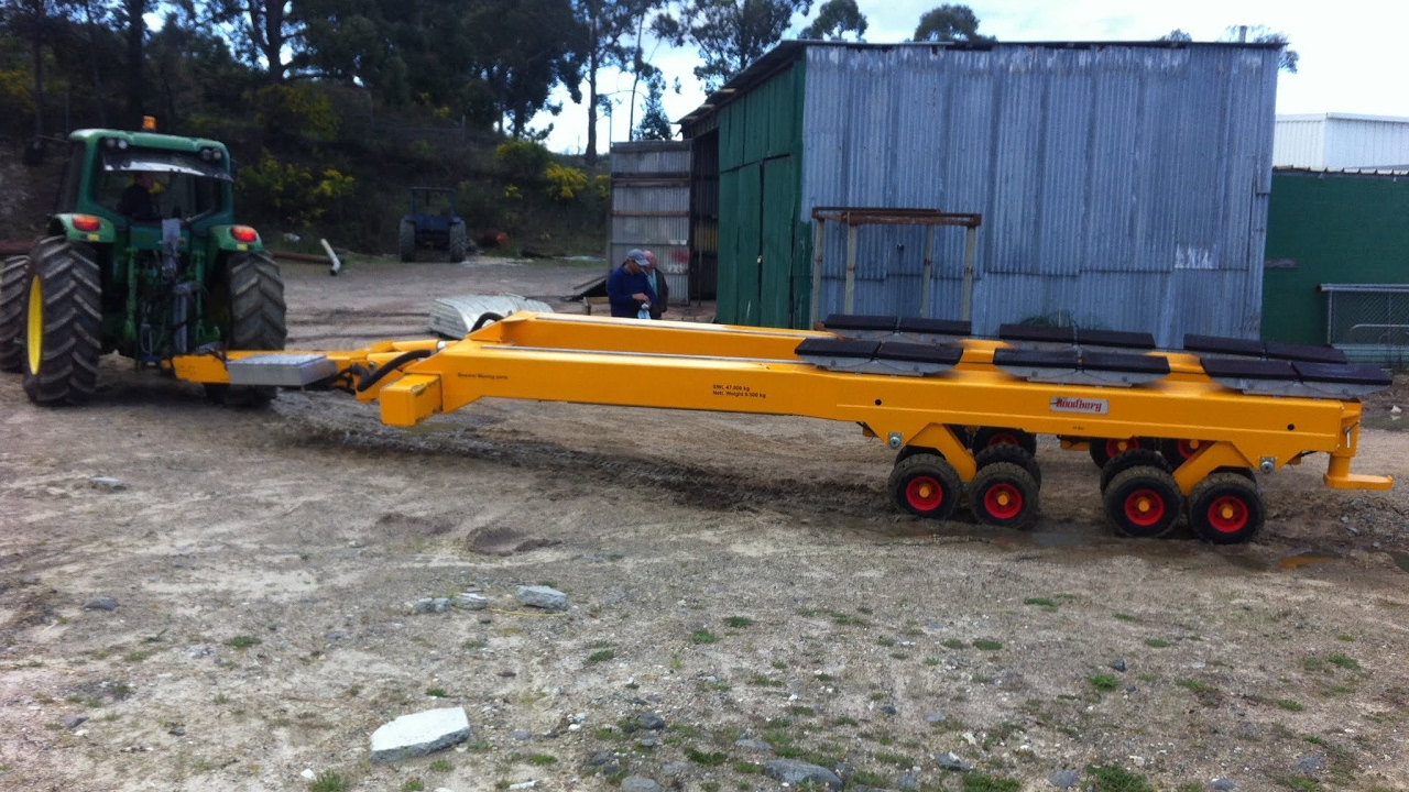 Roodberg Boat Trailer - 47 tonnes hydraulic adjustable ...