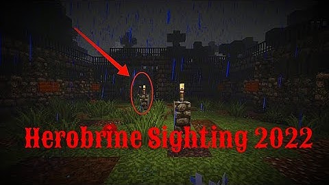Minecraft Herobrine Sighting 2022