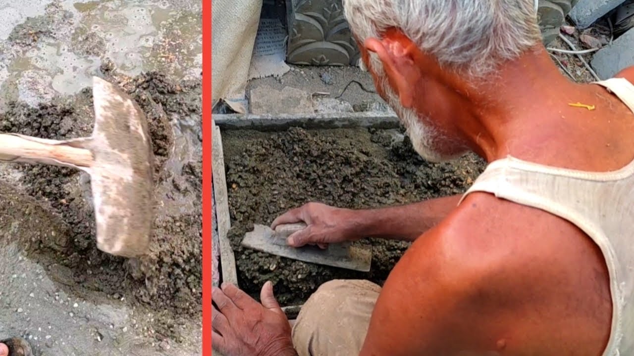 How to make headstone for grave Making DIY Tombstone Grave Stone Idea with cement YouTube