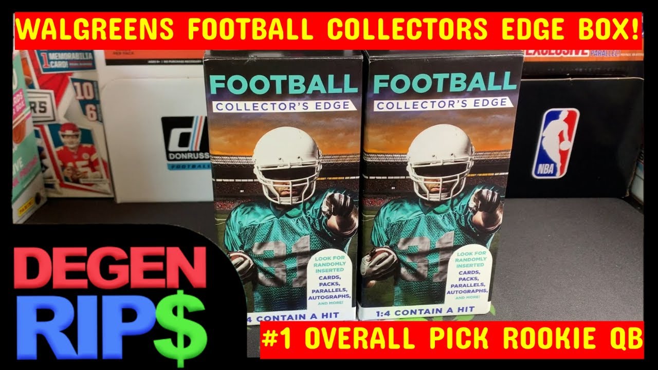 Collector's Edge Football Mystery Box from Walgreens! I Pulled a #1 Overall Pick Rookie QB!