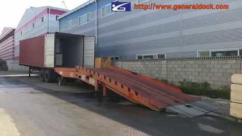 1-Way Mobile Dock (Ramp) Lumber Handling Separable Type