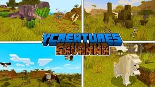 Ycreature Savannah for Minecraft pe တိရိစ္ဆာန် များ ပါတဲ့ mod#minecraftpe screenshot 5