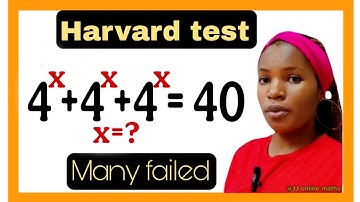 A Harvard University interview math test| Exponential math question| solve for x