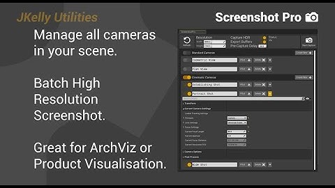 UE4 | Screenshot Pro | Demonstration