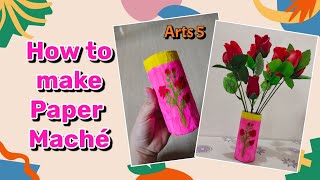 How To Make Paper Mache Paano Gumawa Ng Paper Mache Easy Paper Mache Making For Arts 5